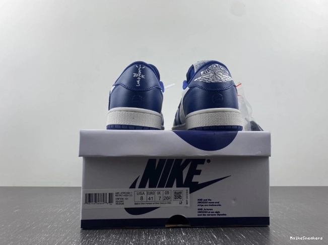 MaikeSneakers SCOTT X TRAVIS X CUSTOM AIR DM7890-101 JORDAN 1 OFF-WHITE 0816